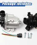 Heavy Duty Electric Water Pump And Thermostat A Hella Smooth Cooling Upgrade That Cuts Coolant Drips Fast Fits Oe 11517632426 11517563659 11517588885 with connector and screws.