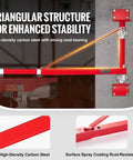 Wall Mount Jib Crane With 1320 Lbs Load Capacity showing triangular structure and rust-resistant coating.
