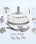 Universal Attic Ventilation Fan Motor Replacement Fits Lomanco 2000 And 1800 Series 120V 60Hz One Tenth HP 1100 RPM
