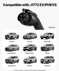 Level 2 Electric Vehicle Charger 32 Amp Adjustable With 25 Foot Cable Nema 14-50P Plug Lcd Display with EV compatibility