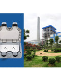 Tough As Nails IP66 Weatherproof Outdoor Electrical Outlet Box Featuring Dual 15A Power Sockets And Rainproof Seal, open view in a garden setting.