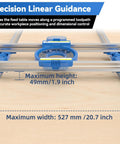 Flat Sled System for Precise Router Trimming and Planing, Adjustable Setup for Home DIY Woodworking, Fits Wood Slabs Up to 28 Inches Wide