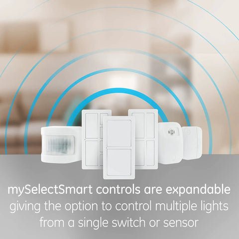 mySelectSmart controls displayed with multiple light switch and sensor options