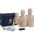 Rock Solid CPR Training Manikin Set With Adult Child And Infant Dummies in carrying bag for First Aid practice with feedback indicators.