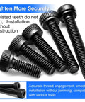 Top Shelf 1016 Piece M2.5 Hex Socket Screw Kit With Nuts And Washers Hella Sturdy Grade 12.9 Alloy Steel Metric Fasteners for secure tightening.