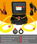No Sweat 12V 75W Electric Gas Fuel Transfer Pump Set Workhorse Grade with sealed case, fuel hose, and accessories.