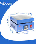 Powerful 850W Soldering Hot Plate With 110V LED Microcomputer Controller, blue 7.8x7.8 inch design, for rework and welding