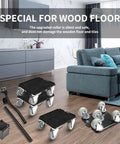 Move Your Heavy Furniture And Big Appliances Like Fridges And Washers With Ease Using This Beefy Dolly Set That Handles Up To 1300 Pounds Includes Lifting Tool Oversize Wheels And Non Slip Pads For No Sweat Moving featuring oversize wheels and lifting tool