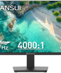 24 Inch 100Hz FHD Computer Monitor With FreeSync HDR HDMI 1.4 And Ergonomic Tilt For Home Office And Gaming Crisp Image For Movies And Multitasking For Everyday Use, front view