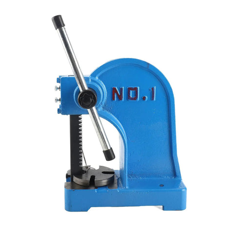 One Ton Manual Arbor Press Crafted From Premium Carbon Steel With A Four Hole Work Table For Pressing Bearings Riveting And Stamping Shop Rated No Nonsense Garage Workhorse