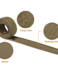 Duty Belt Inner Loop Liner 1 Point 5 Inch In Coyote Brown, Size Medium 32 To 36 Inches, showing loop liner and nylon texture
