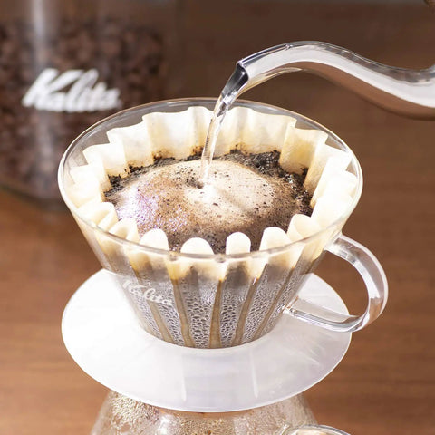 Wave Paper Coffee Filters For Pour Over Drippers Large Size 185 100 Count Made In Japan White brewing clean balanced coffee