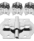 Built To Last Suitcase Support Hinges Set, Four Pack Iron Cabinet Replacement Hinges 2.1 Inch By 1.8 Inch With Dual Shaft Concealed Mounting