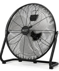 20-Inch High Velocity Floor Fan For Garage And Workshop, Heavy-Duty Metal Shop Fan With 3 Speed Settings, 180 Degree Tilt, Carry Handle, And Quiet Vibration-Free Cooling