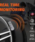 Straight Swap TPMS Tire Pressure Sensor Pack Of 4 Gm Cars And Trucks 315Mhz Preprogrammed installed on black tire for monitoring.