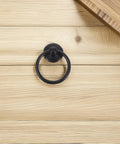 Vintage Style Metal Drawer Handles With Drop Ring Pulls, 6 Pack For Wardrobes, Cabinets And Dressers, Retro Zinc Alloy Hardware In Black