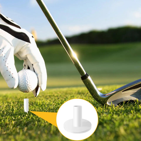 Durable Rubber Golf Tees 8 Pack Mixed Sizes For Mats And Driving Range Indoor And Outdoor Practice Tees White Built Tough