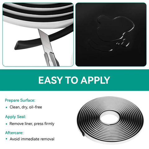 Rock Solid Butyl Sealant Rope 5 By 20 Ft Self Adhesive Waterproof Tape For Septic Tank Risers and Adapter Rings, easy application guide.