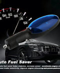 Gas Saver Plug And Play Fuel Sync Device For Cars Trucks And SUVs Boosts MPG And Torque Drive Farther With Portable Spill Saver Easy Universal Install 3 Pack Money Saving Upgrade displayed with car and speedometer.