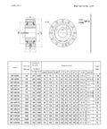 Heavy Duty Wedge Type One Way Backstop Clutch And Gear Reducer Assembly For Textile Machinery dimensions and specifications chart