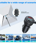 Gotta Have This Heavy Duty 3 In 1 Starlink Mini Car Charger With 10 Foot Waterproof Dc Cable and display, suitable for cars, RVs, trucks.