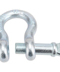 2 Pack 1 Inch D Ring Shackles Heavy Duty Tow And Lift Bow Shackles Carbon Steel Screw Pin Anchor Shackle 19 Ton Break Strength Silver For Tow Lifting Recovery Off Road Vehicle Use Galvanized Finish