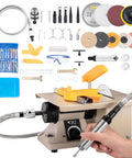 Do-It-All 69-Piece Jewelry Making Polisher Kit With Flex Shaft Mini Table Saw Bench Grinder Sander And Buffing Tool 10,000 RPM 750W