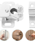 Spring Loaded Cabinet Ball Latches 20 Sets Heavy Duty Iron Door Catch For Tight Seals Smooth Surface Metal Cabinet Latch Kit