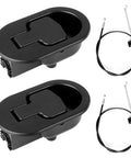 Universal Recliner Pull Handle Replacement Cable Featuring Upgraded Recovery Spring, heavy duty black handle and cable kit for furniture fix.