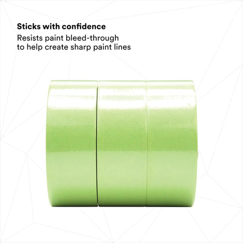High Performance Green Masking Tape For Automotive, Specialty Vehicle And Industrial Projects, 48mm x 55m, front view.