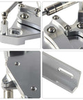 Close-up angles of Hood Hinges Set For Ford Mustang 1971 To 1973 Beefed Up Billet CNC Aluminum Left And Right 2 Piece Upgrade