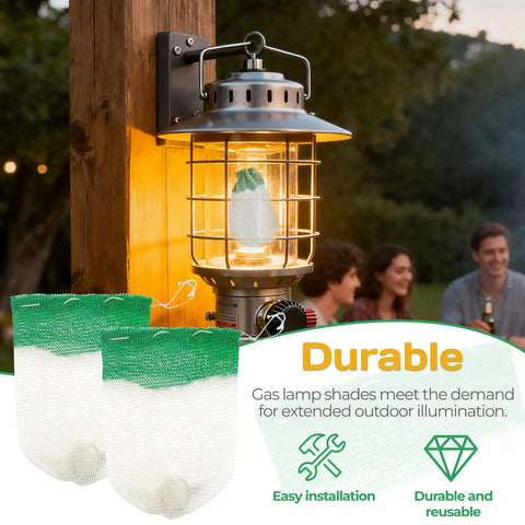 10 Pcs Propane Lantern Mantles U Shaped For Outdoor Lighting Fixtures Camping Green Replacement Lantern Shades