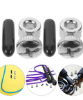 Versanverse Adjustable Jump Rope Repair Kit For Speed Cables Includes 10 Sets With Steel Screws And End Caps, close-up repair parts
