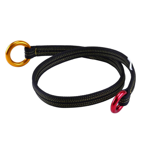 Pro Grade Arborist Friction Saver Tree Climbing Sling With Bomber Polyester Webbing And Lightweight Aluminum Carabiner For Rock Solid Grip Zero Snag Performance And Smooth Sailing Up Any Dense Canopy 110 Cm