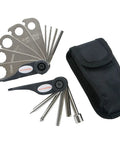 18 Function Bike Repair Tool Kit With Wrenches, Screwdrivers And Tire Levers and carrying pouch