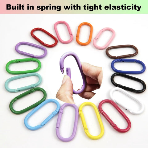 16 Pack Oval Carabiner Clips For Keys Leashes Backpacks Water Bottles And Outdoor Gear Must Have Everyday Carry Lightweight