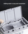 Kick Serious Sweat With This Hella Badass Evaporative Swamp Cooler Featuring Garden Hose Auto Fill 4800 Cfm 90 Swing And 8 Hour Timer For Patio Garage Commercial Cooling Chill, showing easy water addition.