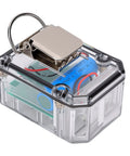 Built Tough Motion Sensor Safety Alarm For Frontline Workers With 100dB Distress Alert Long Battery Life showing clear design and battery compartment.