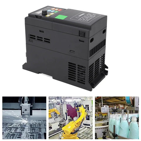 2.2KW Variable Frequency Drive VFD Three Phase 380 To 440V Inverter With PWM Control Aluminum Heat Sink Low Noise Motor Speed Controller For Pumps Conveyors Mixers And Industrial Equipment