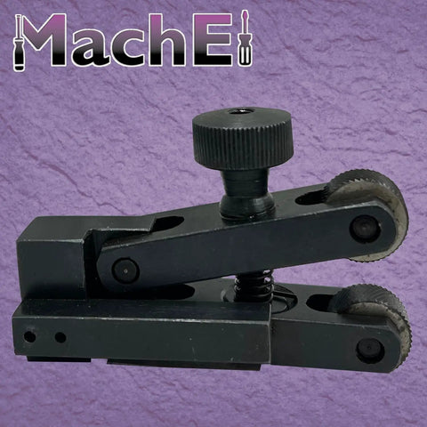Mini V-Clamp Knurling Tool With Spring Action, 5-20 mm Capacity, Quick Change Tool Post Compatible Lathe Accessory