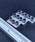 Pro Grade Dual Axis Linear Guide Rail With Built In Aluminum Roller Bearings 28mm SGR10 And SGB10 For Industrial Automation Smooth Precise Motion And Flexible Wheel Options on aluminum rail