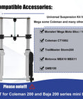 Universal Front Fork Suspension Kit Replacement For Mini Bikes Ready To Bolt On For CT100U TrailMaster Storm200 Silver