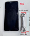 10 In 1 Hex Key Set With Dog Bone Aluminum Alloy Build Dope Portable Multi Tool next to smartphone for size comparison