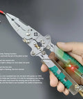 Top Notch Versatile Wire Stripper Pliers For Household Electrical Jobs showing steel construction and electricity testing function.