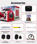 Hella Reliable 4000 Peak Watt Portable Inverter Generator Delivering 3200 Smooth Running Watts EPA Certified with included accessories.