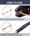 Crimping guide for Non Insulated Butt Connectors Kit 250Pcs Assorted 22-18AWG 16-14AWG 12-10AWG Copper Ferrule Terminals