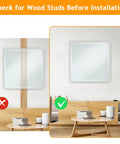Check for wood studs before installation of Built Tough Heavy Duty Zinc Alloy Drywall Anchors With Self Drilling Screws.