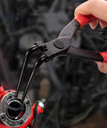 Using Heavy Duty 90 Degree Snap Ring Pliers For Trucks, Motorcycles, And Cars, Internal Retaining Ring Circlip Pliers on vehicle part