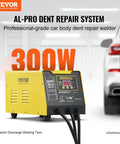 Spot Weld Dent Puller Kit With 300W Stud Welder, Heat Gun, Auto And Manual Welding Modes, 110V for aluminum car panels