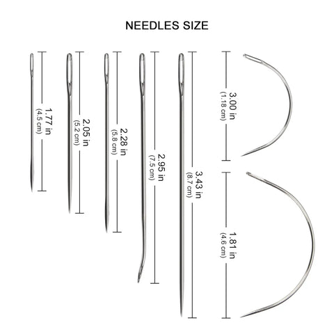 Waxed Leather Sewing Thread Kit With 55 Yard Spools And Pro Grade Needles, DIY Weave Repair for various needle sizes